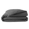 HOUSSE COUETTE PERCALINE ACIER 260x240C