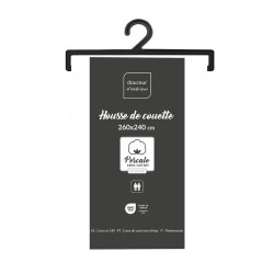 HOUSSE COUETTE PERCALINE WHITE 260x240CM