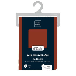 TAIE DE TRAVERSIN LINA TERRACOTTA 85x185