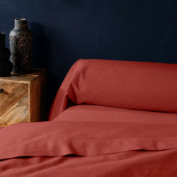 TAIE DE TRAVERSIN LINA TERRACOTTA 85x185