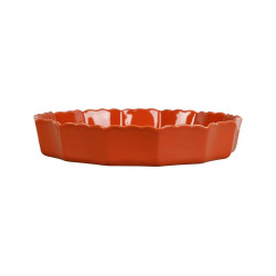 Plat Tarte/Charlotte D31 Grès TANGERINE