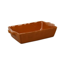 Plat Four Rectangulaire 32x21 cm Grès CARAMEL