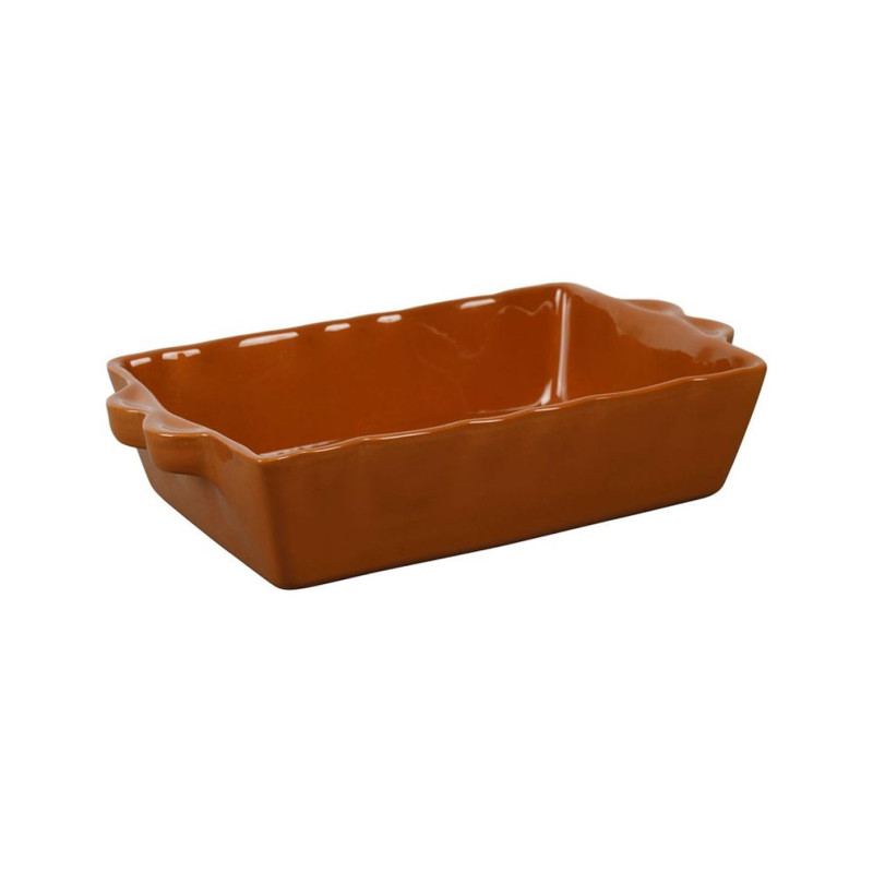 Plat Four Rectangulaire 32x21 cm Grès CARAMEL Plat Four Rectangulaire 32x21 cm Grès CARAMEL