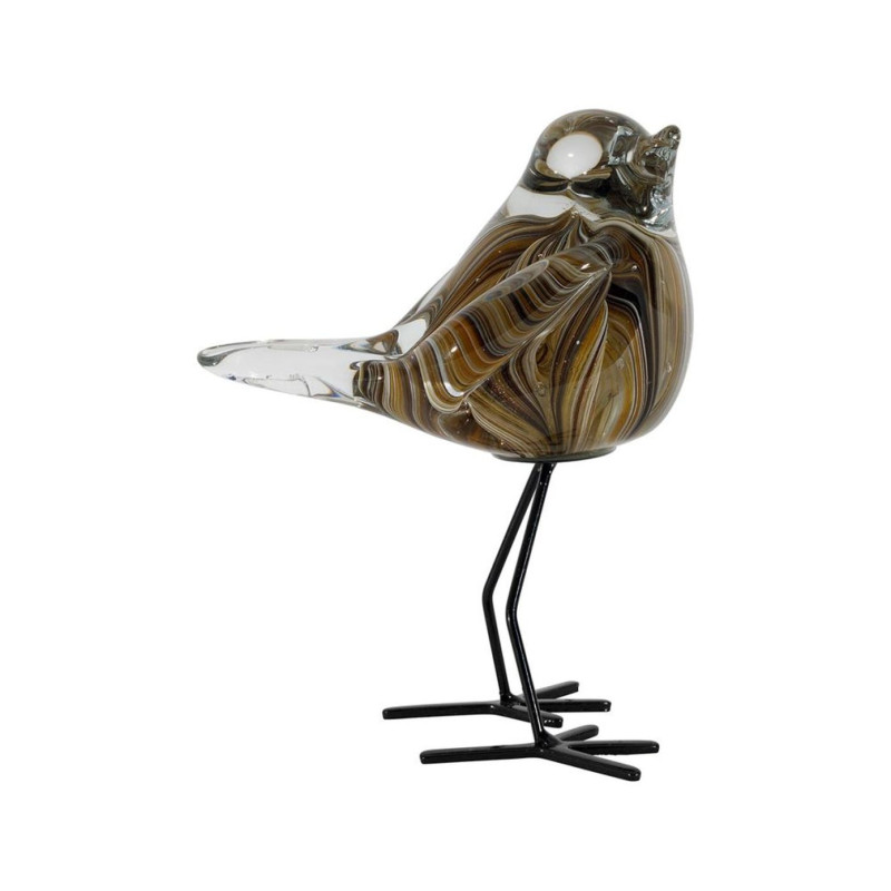 DECO MOINEAU SERIN AMBRE H15.5 SUR PIEDS