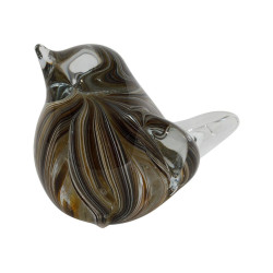 PRESSE-PAPIER SERIN AMBRE H8.5 EN VERRE
