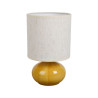 LAMPE KLOSEN MOUTARDE +ECRU D15XH25