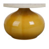 LAMPE KLOSEN MOUTARDE +ECRU D15XH25