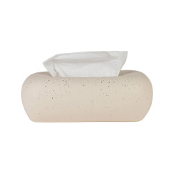 Boîte à Mouchoirs KLOSEN Beige Grès Moucheté 28x15 cm