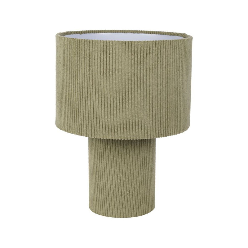 LAMPE ELEMENT VERT D30XH41CM velour cote