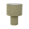 Lampe ELEMENT Vert Velours Côtelé D30xH41cm E27