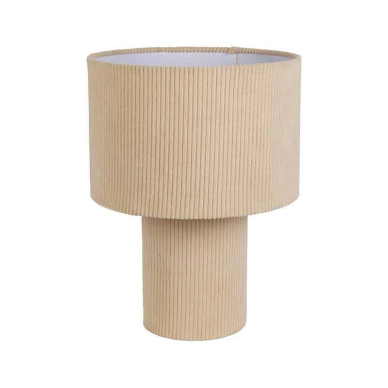 Lampe ELEMENT Écru Velours Côtelé D30xH41cm E27