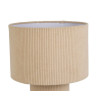 Lampe ELEMENT Écru Velours Côtelé D30xH41cm E27