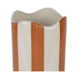 VASE CYLINDRE ARTIST TERRE H23 gres rayé