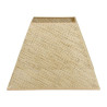 Abat-Jour Carré Naturel - Base 41 cm