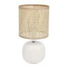 LAMPE BOULE CERAM.NATUREL BL