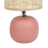 Lampe à Poser Boule en Céramique Naturelle Terracotta - Dim : D13 x H24.5 cm