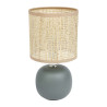 LAMPE BOULE CERAM.NAT.KAKI