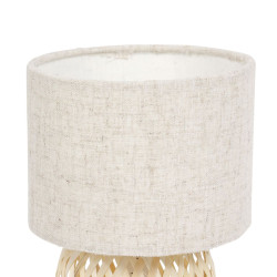 Lampe en Bambou et Lin "Hanoi" Beige