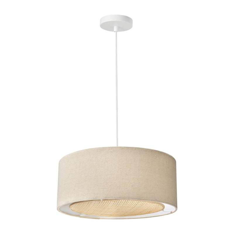 Suspension en Lin et Bambou "Ambre" Beige Suspension en Lin et Bambou "Ambre" Beige