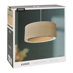SUSP.LIN BAMBOU AMBRE BEIGE