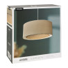 Suspension en Lin et Bambou "Ambre" Beige Suspension en Lin et Bambou "Ambre" Beige