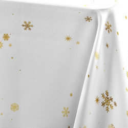 NAPPE CONSTELLATION BLANC/OR 150x240CM