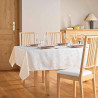 NAPPE FLOCONS NATUREL 140x240CM JACQUARD
