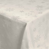 Nappe Rectangulaire Jacquard 'Flocons' Naturel 140 x 300 cm – Anti-tache & Infroissable Nappe Rectangulaire Jacquard 'Flocons' Naturel 140 x 300 cm – Anti-tache & Infroissable