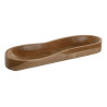 Centre de Table en Teck Massif – Forme Naturelle Allongée (50 x 17 x 6 cm)