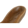 Centre de Table en Teck Massif – Forme Naturelle Allongée (50 x 17 x 6 cm)