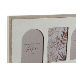 CADRE PELE MELE 5 PHOTOS 60X3X34 BEIGE