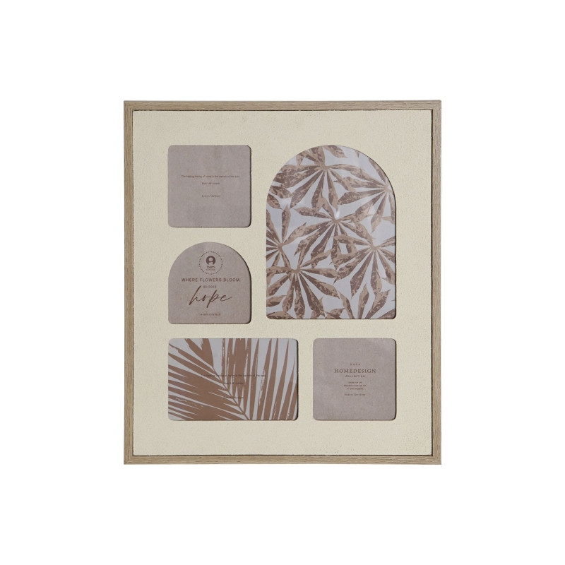 CADRE PELE MELE 5 PHOTOS 34X2X39 BEIGE CADRE PELE MELE 5 PHOTOS 34X2X39 BEIGE