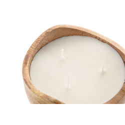 Bougie Naturelle Cire de Soja – 3 Mèches (225g)