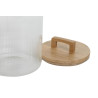 POT VERRE ONDUL 4L 16X16X28 COUV BAMBOU
