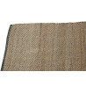 TAPIS COULOIR JUTE COTON NOIR 75X175