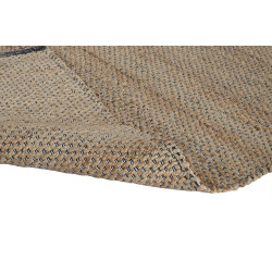 Tapis de Couloir Bohème Chic – Jute, Coton et Noir (75 x 175 cm)