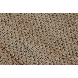 Tapis de Couloir Bohème Chic – Jute, Coton et Noir (75 x 175 cm)