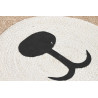 TAPIS OURS JUTE D120CM NATUREL