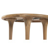 Table Basse Ronde en Bois de Manguier Massif | D80x44 cm Table Basse Ronde en Bois de Manguier Massif | D80x44 cm