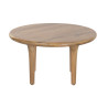 Table Basse Ronde en Bois de Manguier Massif | D80x44 cm Table Basse Ronde en Bois de Manguier Massif | D80x44 cm