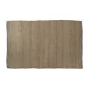 TAPIS COULOIR JUTE COTON NOIR 75X175