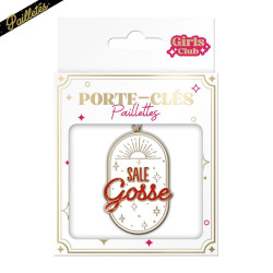 PORTE CLES PAILLETTES SALE GOSSE
