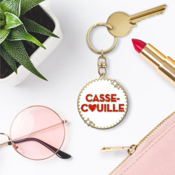 PORTE CLES PAILLETTES CASSE COUILLE