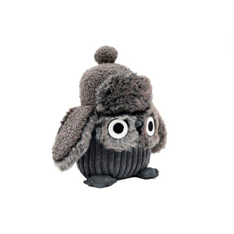 Bloc-Porte Hibou en Peluche et Tissu Rayé Bloc-Porte Hibou en Peluche et Tissu Rayé