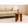 TABLE AUXIL ABSTRAIT 40X40X50 MANGUIER M