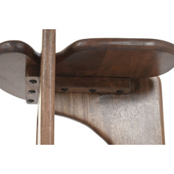 Tabouret / Table d'Appoint en Bois de Manguier Massif (40x40x50 cm)