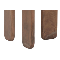 Tabouret / Table d'Appoint en Bois de Manguier Massif (40x40x50 cm)