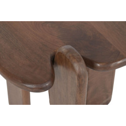 TABLE AUXIL ABSTRAIT 40X40X50 MANGUIER M