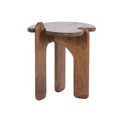 TABLE AUXIL ABSTRAIT 40X40X50 MANGUIER M