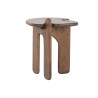 TABLE AUXIL ABSTRAIT 40X40X50 MANGUIER M
